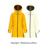 Paikka reflective rain jackets for women