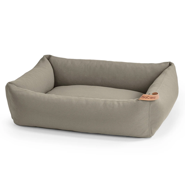 MIacara dog bed is a modern, high quality bed with  best fabric and earthy colors.