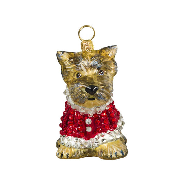 Christmas Ornament For Yorkshire Terrier Dog Breed
